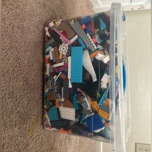 A full box of Legos Endless hours of creative fun Great for building and playing